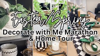 EASTER DECORATE WITH ME MARATHON  EASTER HOME TOUR [upl. by Ledah688]