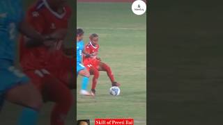 Wait for end skill Preti Rai❤️🤘 football indiavsnepal pretirai [upl. by Kihtrak631]