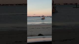 Santa at the 2024 Hyannis Christmas Stroll Boat Parade [upl. by Oigolue]