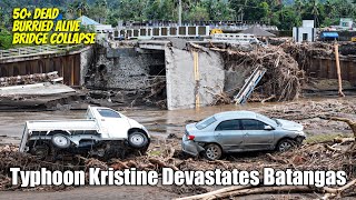 Typhoon Kristine Strikes Batangas Landslide Claims Lives Bridge Collapse Adds to Tragedy [upl. by Nanda]