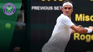 Roger Federer v Mischa Zverev highlights  Wimbledon 2017 third round [upl. by Odlanar528]