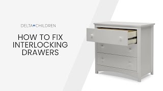 How To Fix Interlocking Drawers  Option 1 [upl. by Aerdnahs]