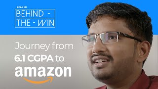 Journey From 61 CGPA to Amazon  Behind the Win  Student Success Stories [upl. by Ellehsram2]