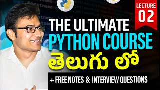 The Ultimate Python Course  L2  Running your first Python Program  Ravindrababu Ravula [upl. by Mahalia]