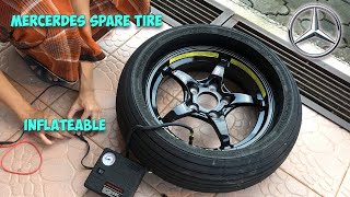 Mercedes Benz Run Flat Inflatable Spare Tire [upl. by Eneluj733]