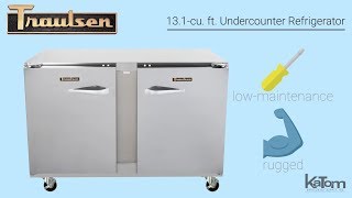 Traulsen 131cu ft Undercounter Refrigerator 206UHT48LR [upl. by Adda]