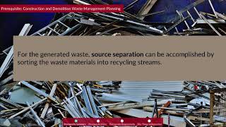 LEED Prerequisite Construction and Demolition Waste Management Planning  LEED AP BDC V4 Exam Prep [upl. by Dew]