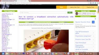 Connect the broadband connection automatically with Windows startup [upl. by Buchalter71]