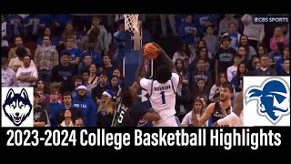 UConn vs Seton Hall Basketball Game Highlights 12 20 2023 [upl. by Gilboa]