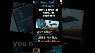 The BEST Way to Create HTML Lists for Beginners orderlistinhtml htmltutorial [upl. by Kcolttam353]