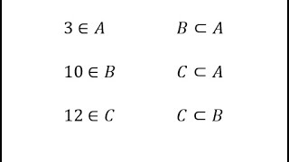 Sets Elements Of and Subsets [upl. by Mitzl]