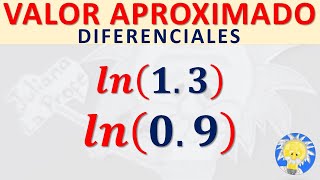 Cómo calcular el VALOR APROXIMADO de LOGARITMO NATURAL Metodo por DIFERENCIALES  Juliana la Profe [upl. by Eduj]