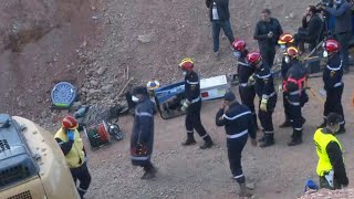 Rescuers enter tunnel to free Moroccan boy trapped in well  AFP [upl. by Brawner]