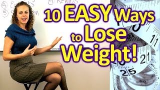 10 EASY Ways to Lose Weight amp Get Healthy Weight Loss Tips How to Diet Food Health Coach [upl. by Shevlo]