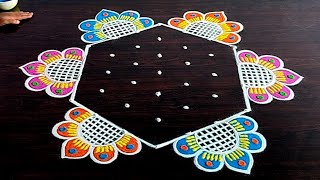 Sankranthi Special Flower Rangoli Designs 🌹 Sankranthi Muggulu 🌹 Sankranthi Chukkalu Muggulu 🌹 Sankr [upl. by Navi]