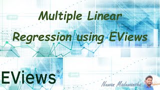 Multiple Linear Regression using EViews [upl. by Aivila]