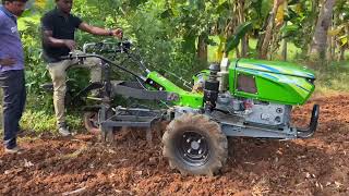 Kirloskar mega t15  cultivator attachment  15 hp power tiller [upl. by Cassell475]