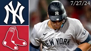 New York Yankees  Boston Red Sox  Game Highlights  72724 [upl. by Etnad727]