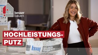 Hochleistungsputz  Knauf GIGAMIT [upl. by Nezam]