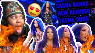 Sasha Banks Entrance With New Theme Song Reaction [upl. by Hsekar]