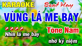 Karaoke Vùng Lá Me Bay Beat Hay Nhạc Sống Tone Nam  Hoài Phong Organ [upl. by Salangi]