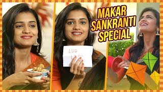 Makar Sankranti 2018  Actress Hruta Durgule Celebrates Makar Sankranti  Kite Flying amp Special Game [upl. by Westmoreland574]