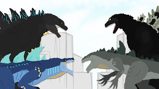 DinoMania  UNRELEASED animations  Godzilla and Dinosaurs cartoons  part 1 [upl. by Elynad]