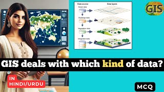 GIS deals with which kind of data  Spatial data in GIS in HINDI URDU GIS [upl. by Merritt]