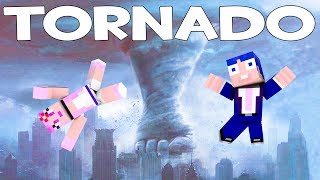 RETO DE LA BASE VS TORNADO GIGANTE 🏘⚔🌪EN MINECRAFT¿SOBREVIVIREMOS [upl. by Enaenaj]