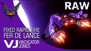 Fixed Rapid Fire Pulse on a Fer De Lance  Elite Dangerous [upl. by Aicemat]