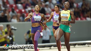 Womens 200M final These are the women competing for gold in the Paris Olympics [upl. by Elson]