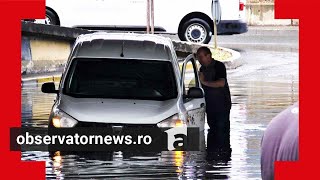 Clujul lovit de vijelii care au luat pe sus maşinile quotA intrat apă până la bancheta din spatequot [upl. by Atsyrk]