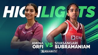 🇪🇬 Orfi v Subramaniam 🇲🇾  Singapore Squash Open 2024  SF HIGHLIGHTS [upl. by Jeremias]