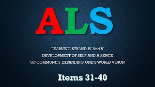 ALS REVIEWER AUG 2020 LS IV and V items 3140 [upl. by Kano193]