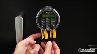 SampG Biometric Lock How to Change Batteries [upl. by Ruhtracam]