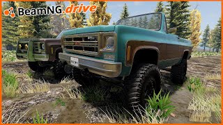 GMC JIMMY TAKES ON OFFROAD TRAIL  BEAMNGDRIVE MP [upl. by Dietz]