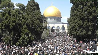 نقل شعائر خطبة وصلاة الجمعة من المسجد الأقصى المبارك Live broadcast from the blessed AlAqsa Mosque [upl. by Gerta]