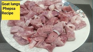 Goat Lungs Recipe  Phepsa Recipe  Hyderabadi phepsa ka salan  phepsa masala curry [upl. by Anij]