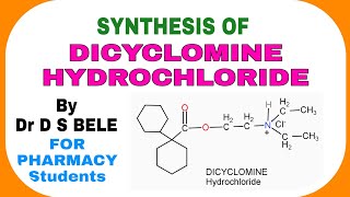 DICYCLOMINE HYDROCHLORIDE SYNTHESIS [upl. by Hareehat]