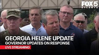 WATCH LIVE Georgia governor gives update on Hurricane Helene response  FOX 5 News [upl. by Ssilem]