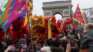 Défilé du Nouvel An Chinois  Paris  ChampsElysées  Février 2024 [upl. by Benedikta]