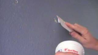 How to filling in the holes in Drywall  Weekend painter [upl. by Alleroif]