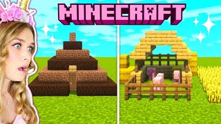 Survival Build Challenge In Minecraft POOP SHACK Vs FARM Ep7 [upl. by Noiwtna926]