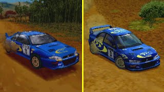 Colin McRae Rally vs Colin McRae Rally 2 PS One Graphics Comparison [upl. by Onitsirc]