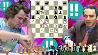 Pretty chess game 26 By Magnus Carlsen vs Garry Kasparov [upl. by Thanasi165]