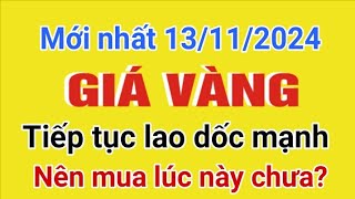 Giá vàng hôm nay 9999 ngày 13112024 GIÁ VÀNG NHẪN 9999 Bảng giá vàng 24k 18k 14k 10k [upl. by Carling117]