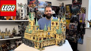 My Ultimate LEGO Harry Potter Hogwarts Castle  Combining 20212023 Modular Sets Together [upl. by Ahusoj]