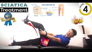 5 Major Exercises of SciaticaLumbar RadiculopathyLow Back Pain  Level 4 [upl. by Aleda]