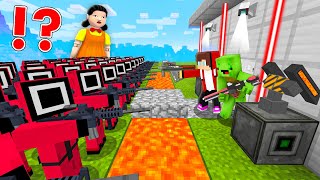 JJ amp Mikey Security House vs SQUID GAME in Minecraft  Maizen Challenge [upl. by Penn]