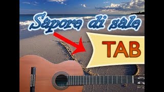 Sapore di sale spartito e accordi chitarra e arrangiamento [upl. by Rehm646]